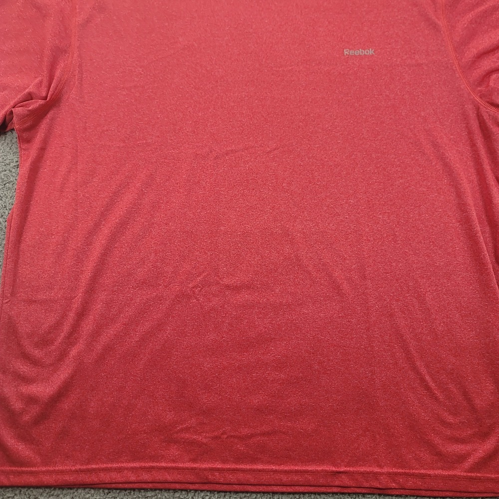 Reebok Shirt Mens 3XL‎ Red Tee Crew Neck Short Sleeve Sports Running Walking - Picture 8 of 12